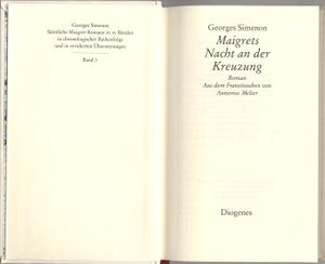 Maigrets Nacht an der Kreuzung
