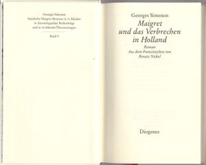 Maigrets und das Verbrechen in Holland