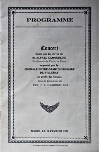Programme - Concert