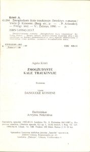 Žmogžudystė Kale Traukinyje