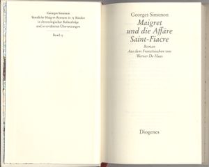 Maigret und die Affäre Saint-Fiacre