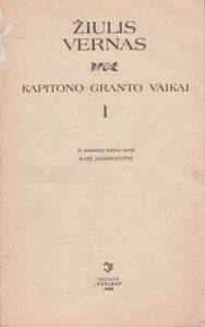 Kapitono Granto Vaikai I Dalis