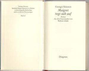 Maigret regt sich auf