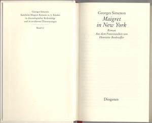 Maigret in New York