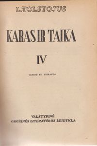 Karas Ir Taika IV