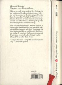 Maigrets erste Untersuchung
