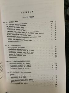 Istituzioni Di Matematiche Per Gli Studenti Di Chimica, Agraria, Scienze Naturali, Economia-Commercio E Statistica - Parte Prima