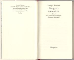 Maigrets Memoiren