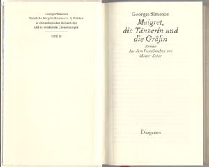 Maigret, die Tänzerin und die Gräfin