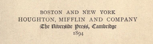 Houghton, Mifflin & Co.