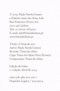 O Verão de 2012