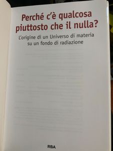 Perché C'è Qualcosa Piuttosto Che Il Nulla? L'Origine Di Un Universo Di Materia Su Un Fondo Di Radiazione