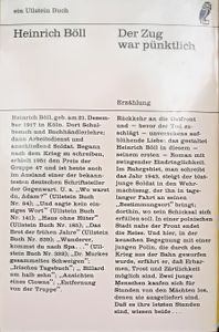 Der Zug war pünktlich