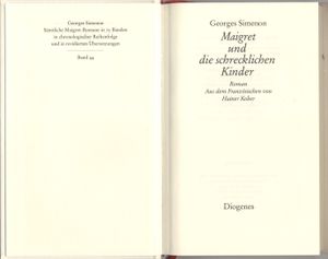 Maigret und die schrecklichen Kinder