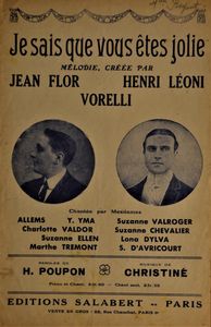 Je Sais Que Vous Êtes Jolie