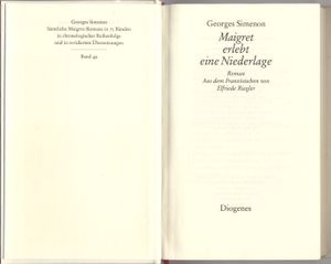 Maigret erlebt eine Niederlage