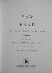 I Saw Esau: The Schoolchild's Pocket Book