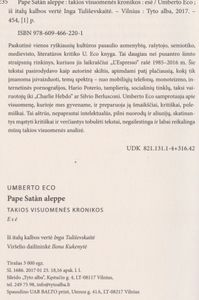 Pape Satàn Aleppe. Takios Visuomenės Kronikos