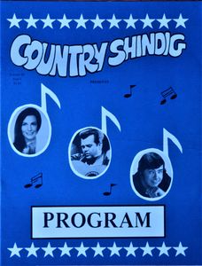 Country Shindig Program