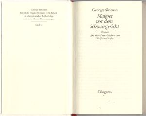 Maigret vor dem Schwurgericht