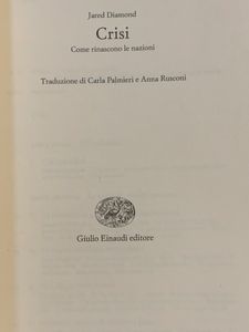 Crisi. Come Rinascono Le Nazioni