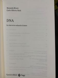 DNA. La Vita In Tre Miliardi Di Lettere