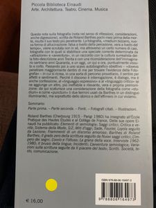 La Camera Chiara. Nota Sulla Fotografia