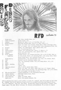 RFD No. 05 Autumn 1975 (Raving Flamer's Diary)