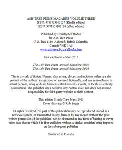 Ash-Tree Press Macabre, Volume Three