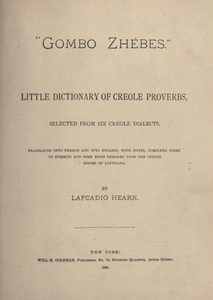 Gombo Zhèbes: Little Dictionary of Creole Proverbs