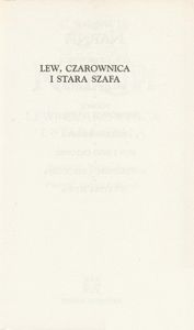 Lew, Czarownica i Stara Szafa