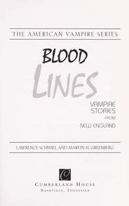 Blood Lines: Vampire Stories from New England