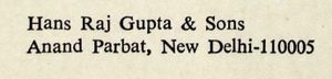 Hans Raj Gupta & Sons