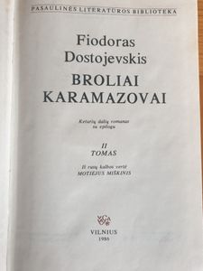 Broliai Karamazovai II