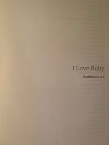 I Love Ruby
