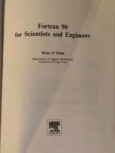 Fortran 90 for Scientists and Engineers