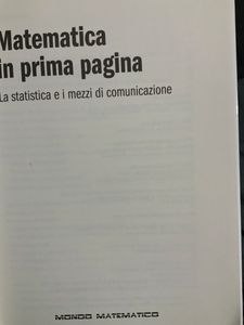 Matematica In Prima Pagina. La Statistica E I Mezzi Di Comunicazione