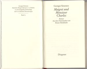 Maigret und Monsieur Charles
