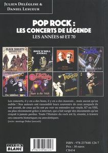 Pop Rock : Les concerts de légendes (les années 60 et 70)