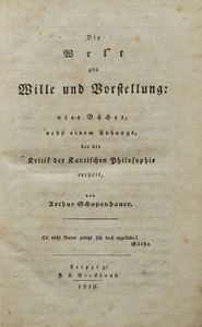 Die Welt als Wille und Vorstellung