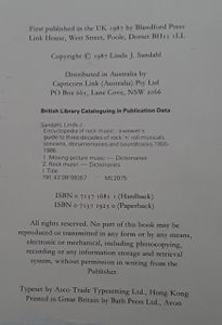 Encyclopedia of Rock Music on Film