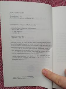 Our Mothers' Land: Chapters in Welsh Women's History, 1830-1939