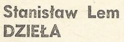 Stanisław Lem Dzieła