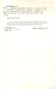 Interviu Lietuvos Radijui