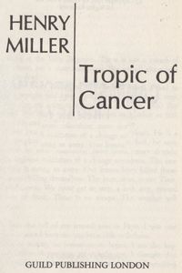 Tropic of Cancer