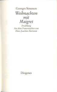 Weihnachten mit Maigret