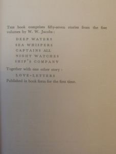 The Night-Watchman and other Longshoremen: A W. W. Jacobs Omnibus
