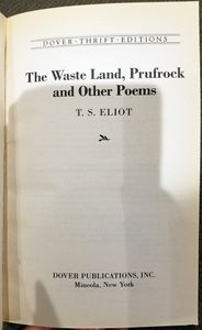 The Waste Land, Prufrock and Other Poems
