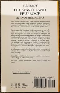 The Waste Land, Prufrock and Other Poems