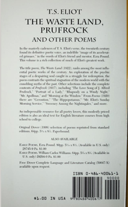 The Waste Land, Prufrock and Other Poems